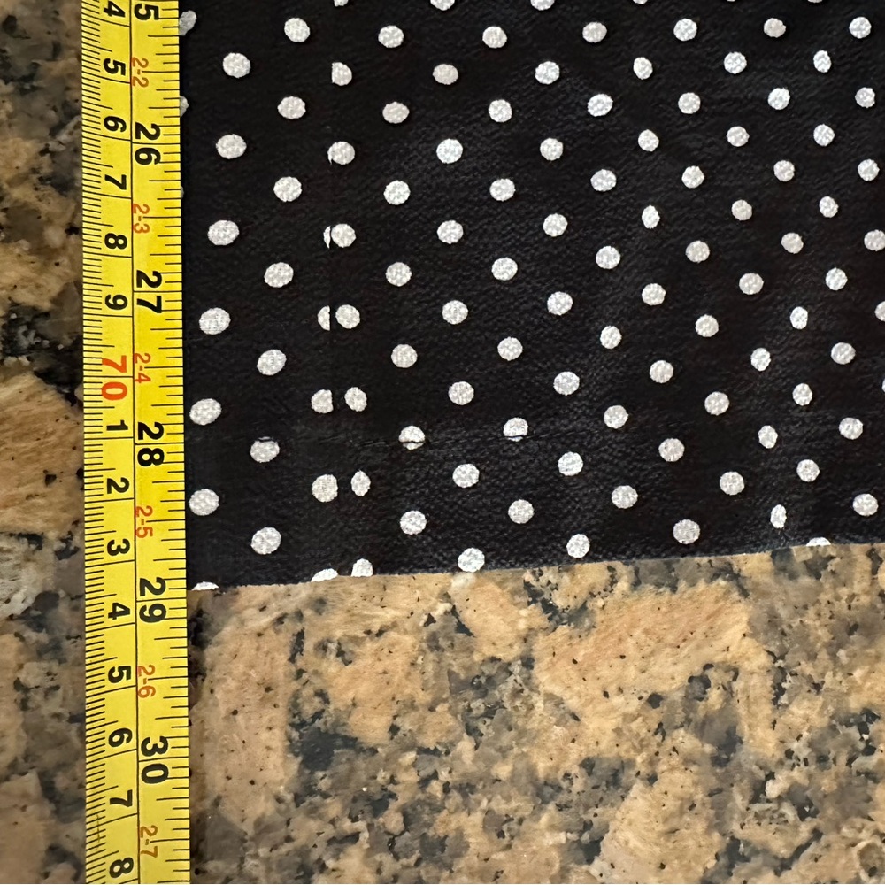 NWT max studio black wide leg jumpsuit with polka dots pls look measurements - Picture 12 of 13